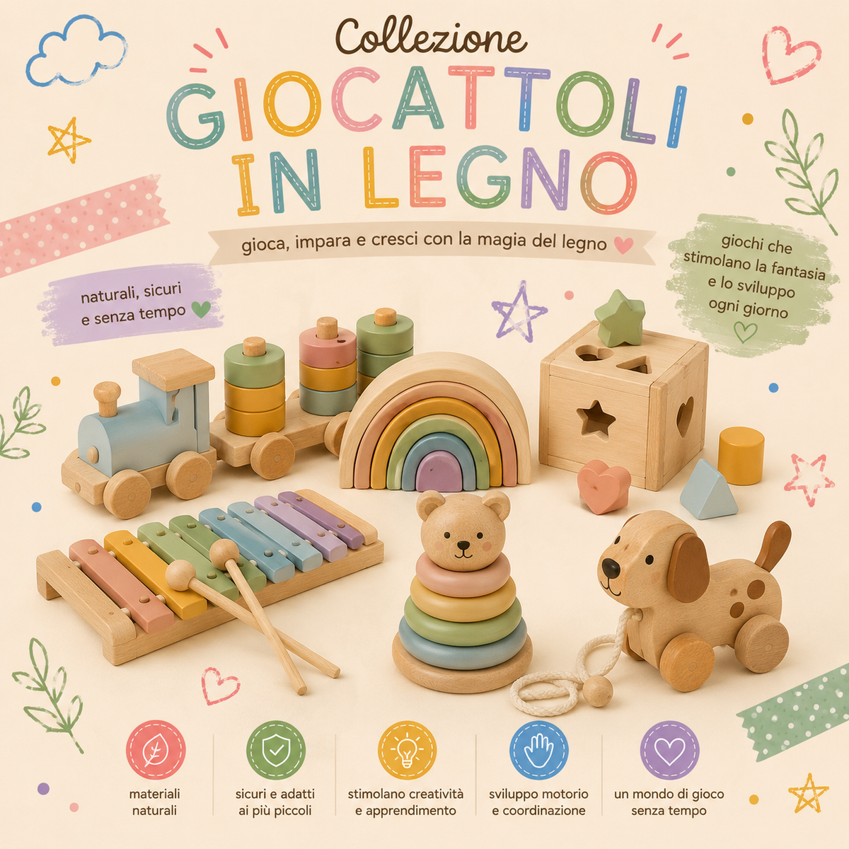 GIOCATTOLI IN LEGNO