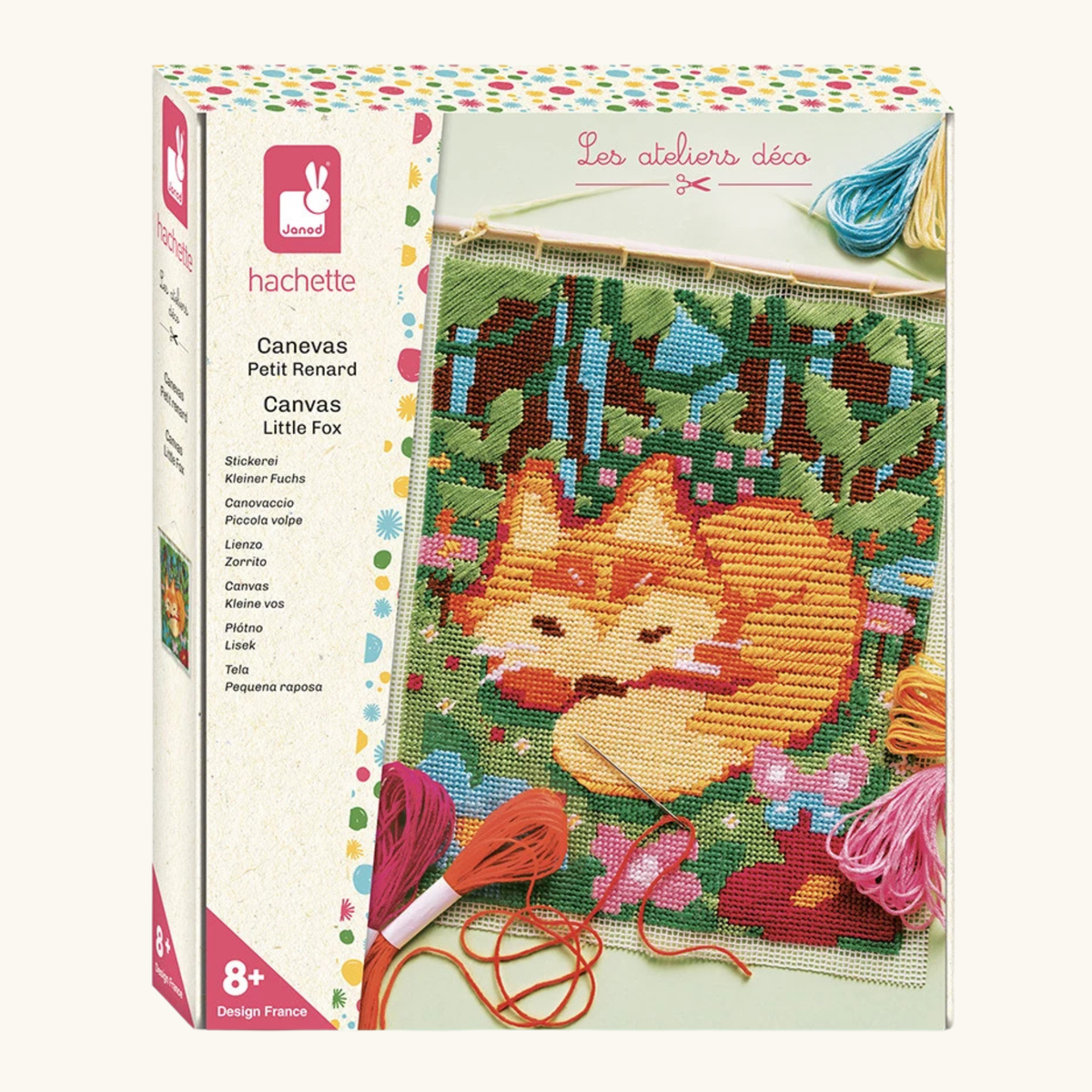 KIT RICAMO PUNTOCROCE LITTLE FOX