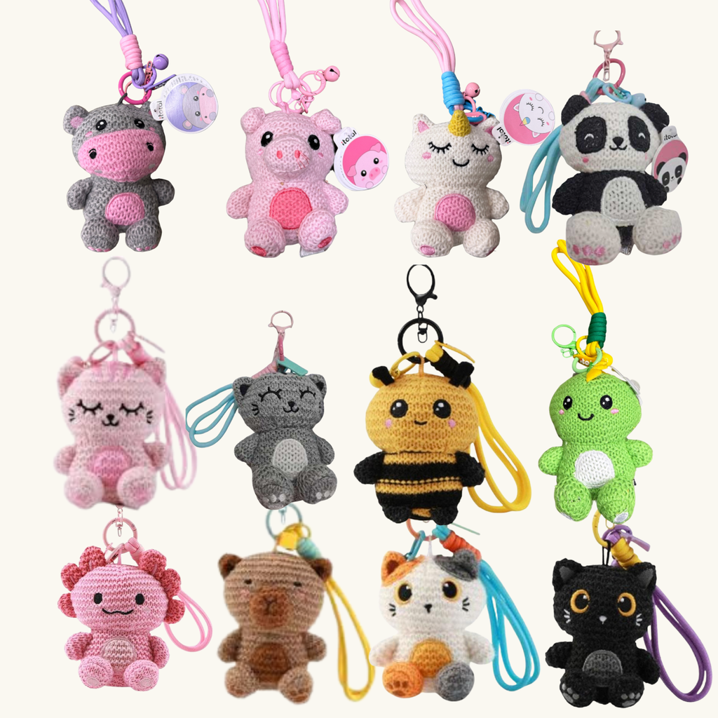 PORTACHIAVI ANIMALI CROCHET