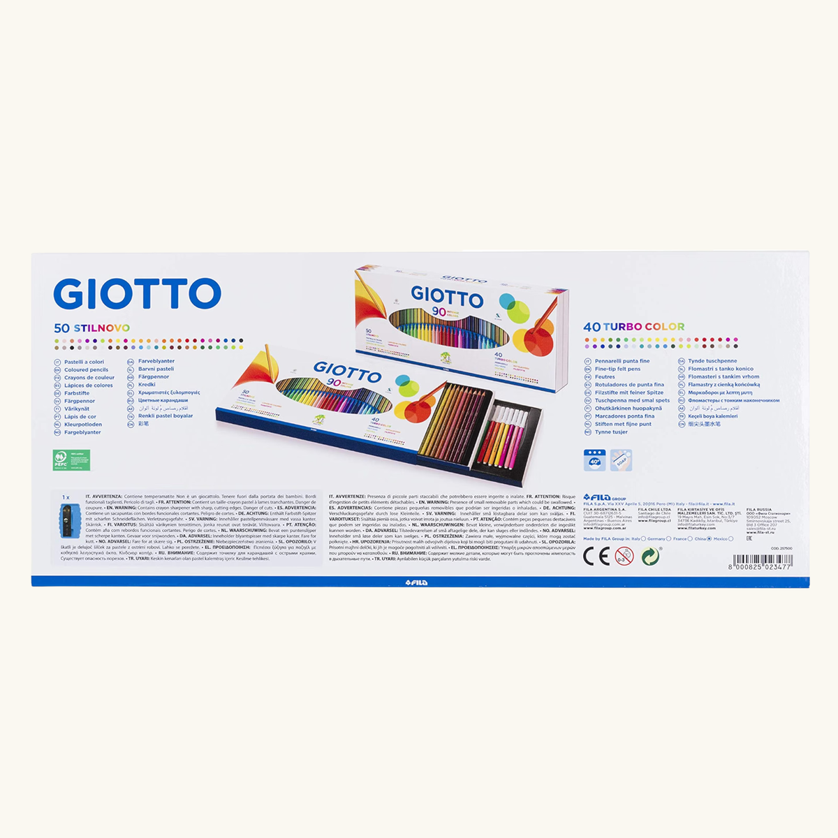 KIT DISEGNO 90 COLORI