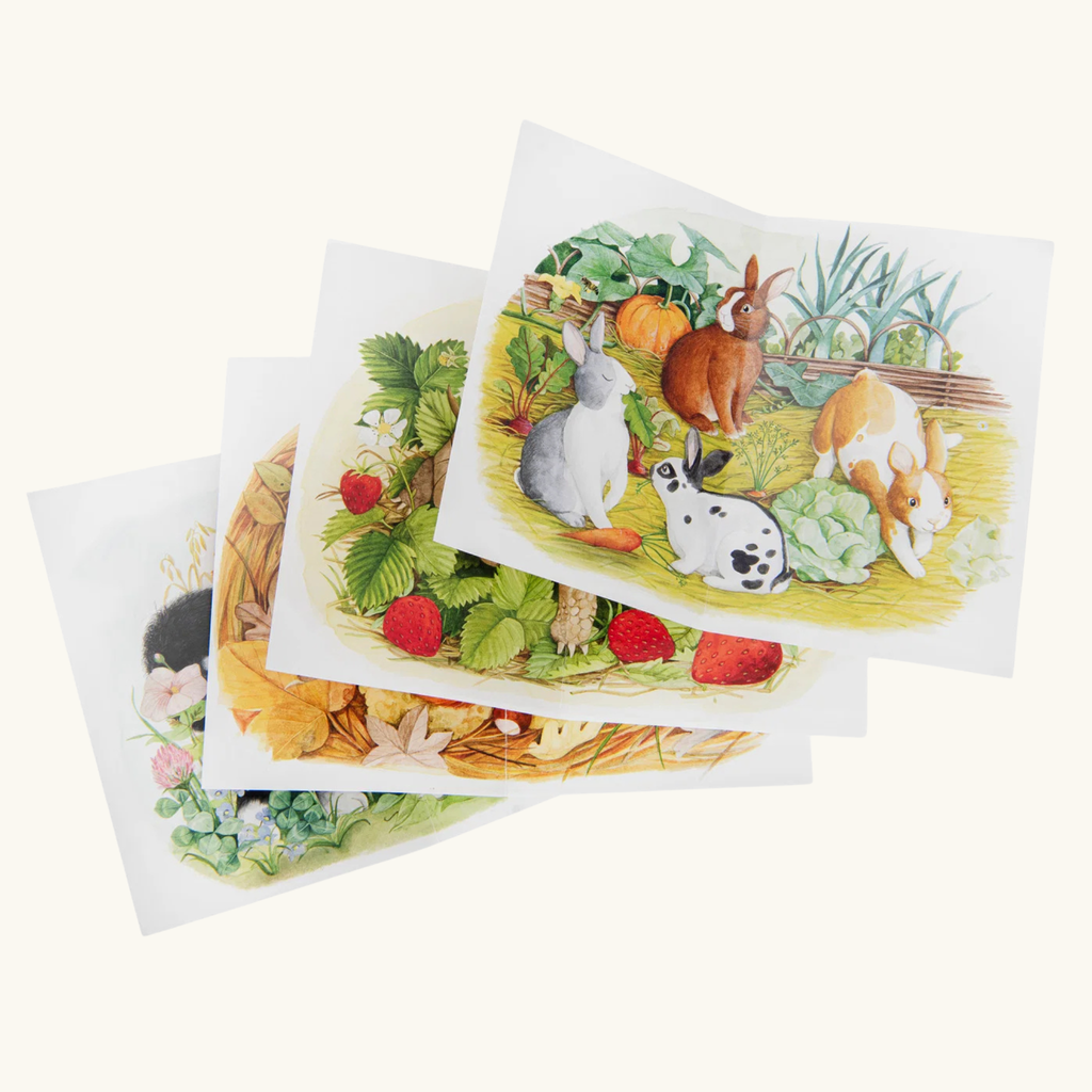 4 PUZZLE GLI ANIMALI DEL GIARDINO