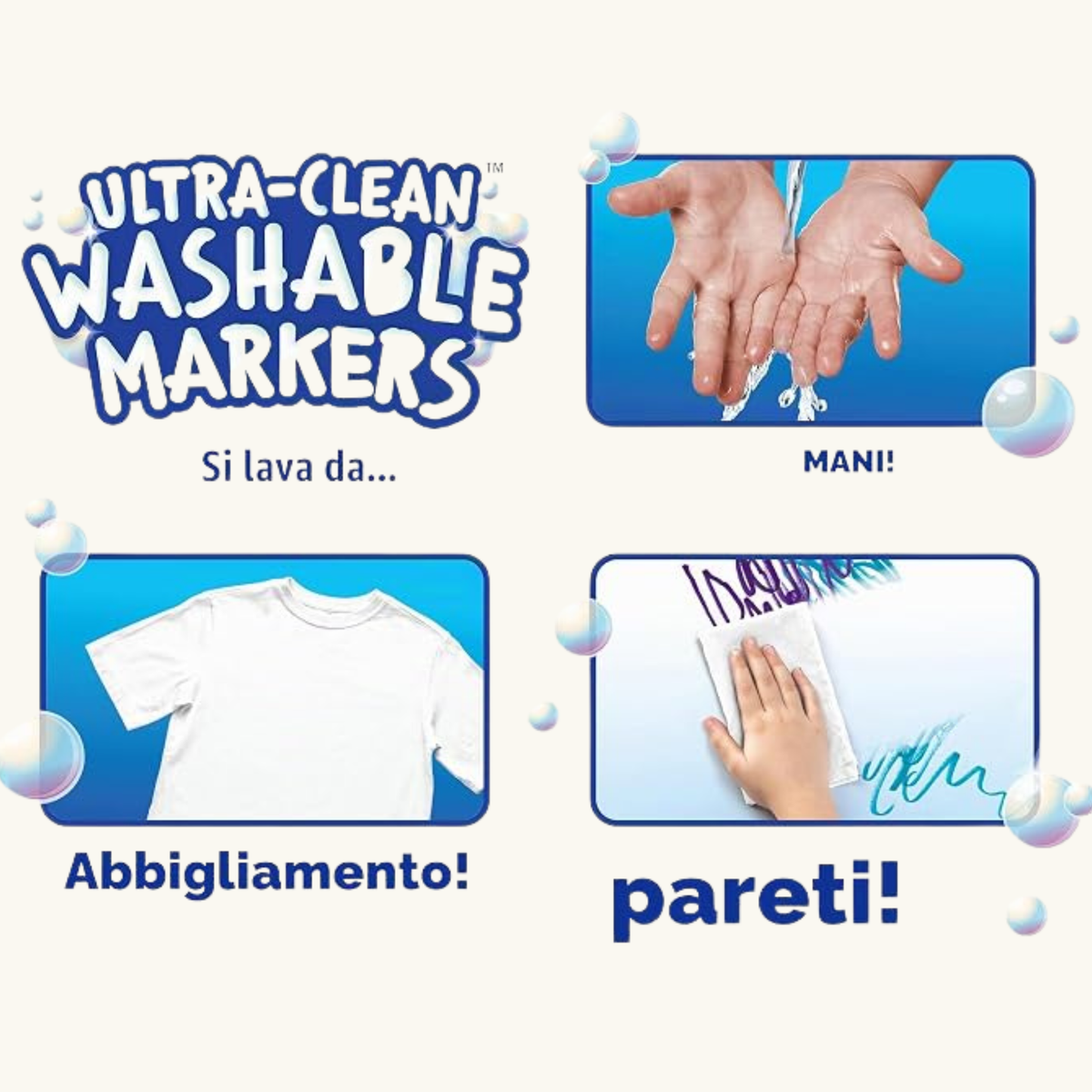 8 ULTRA CLEAN WASHABLE MARKERS