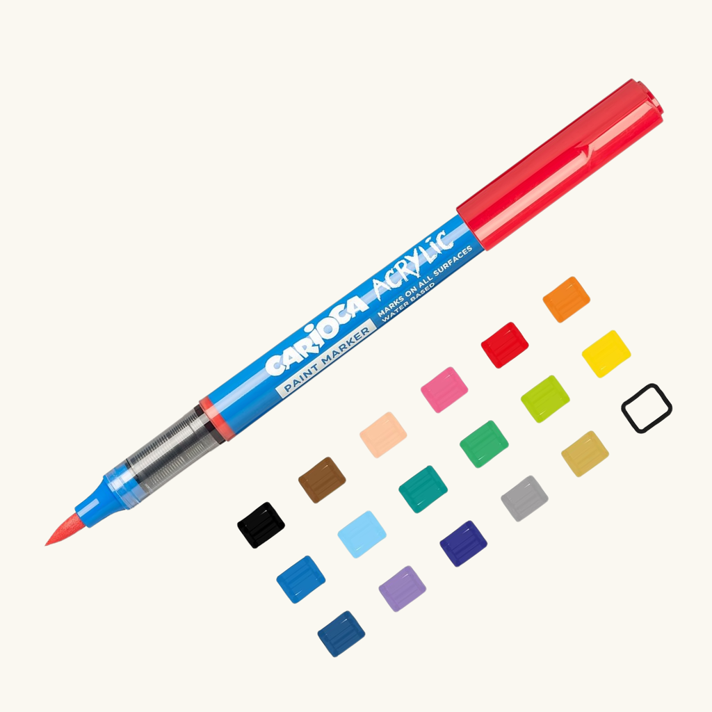CARIOCA ACRYLIC 18 PAINT MARKERS